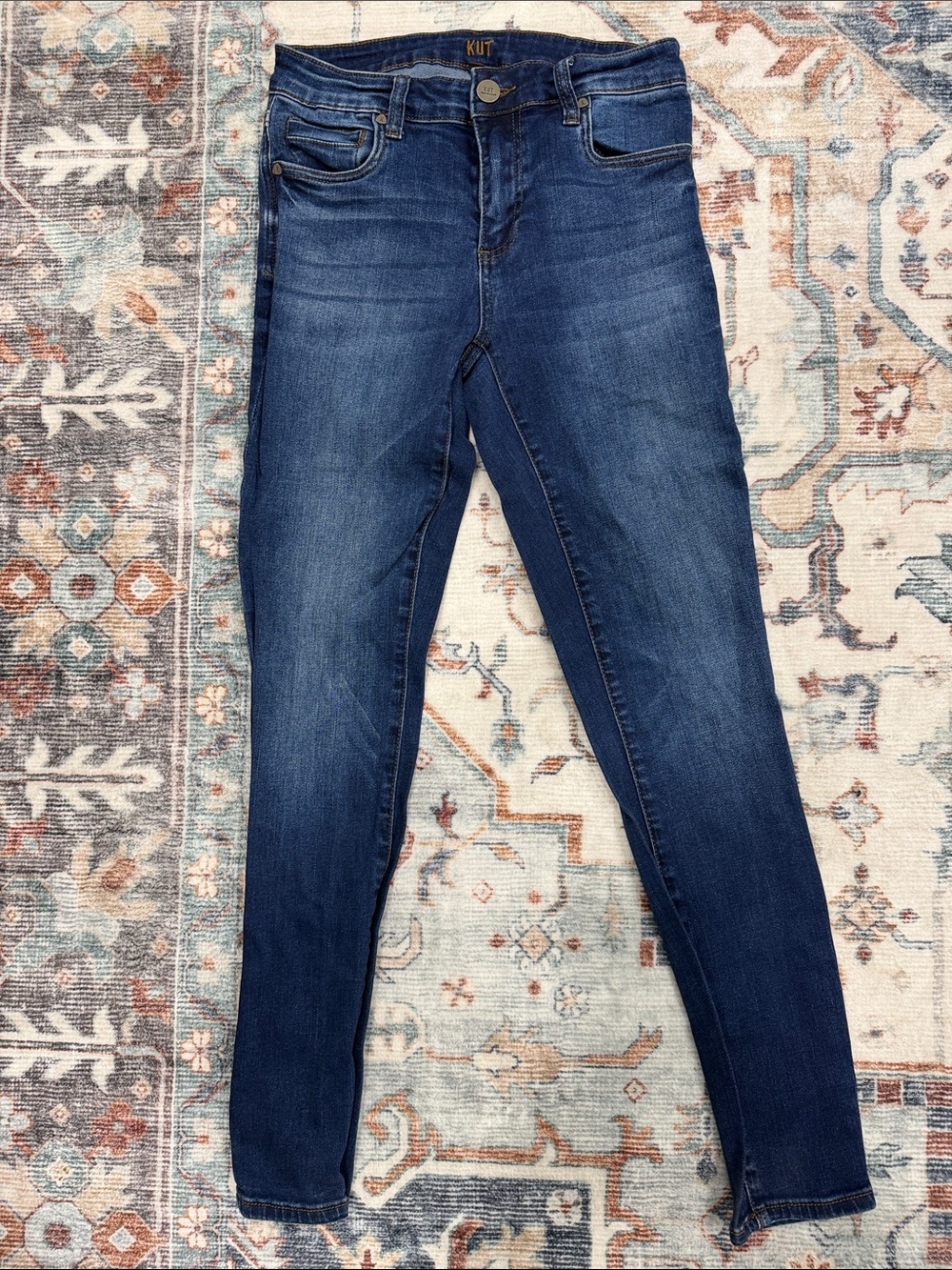 Kut from the Kloth Dark Blue Skinny Jeans for Women